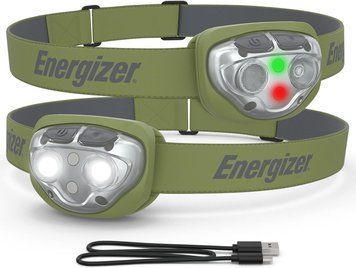 Акумуляторний налобний ліхтар Energizer 400 Lumens (White, Red, Green). Оригінал. З США лі6 фото