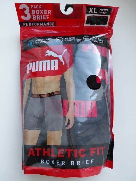 Набір чоловічих трусів Puma Athletic Boxer Briefs (3 шт). Оригінал. З США  Puma15 фото
