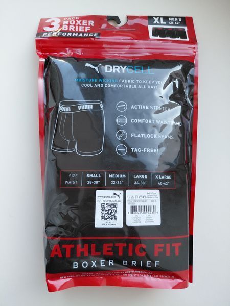Набір чоловічих трусів Puma Athletic Boxer Briefs (3 шт). Оригінал. З США  Puma15 фото