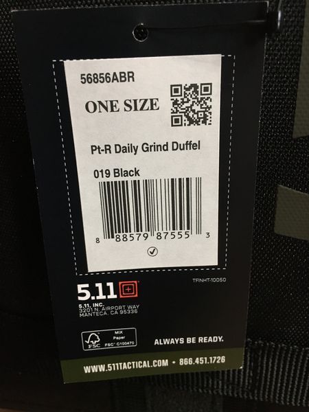 Тактична сумка 5.11 PT-R&reg; Daily Grind Duffel (32 L). Оригінал. З США сумка 5.11 ч фото