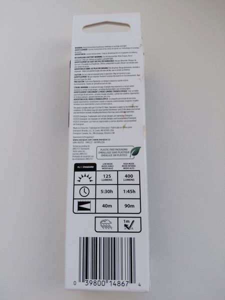 Акумуляторний мініліхтар Energizer 400 Lumens. Оригінал. З США міні2 фото