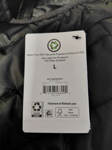 Чоловічий утеплений жилет Ozark Trail Puffer Vest. Оригінал. З США па фото