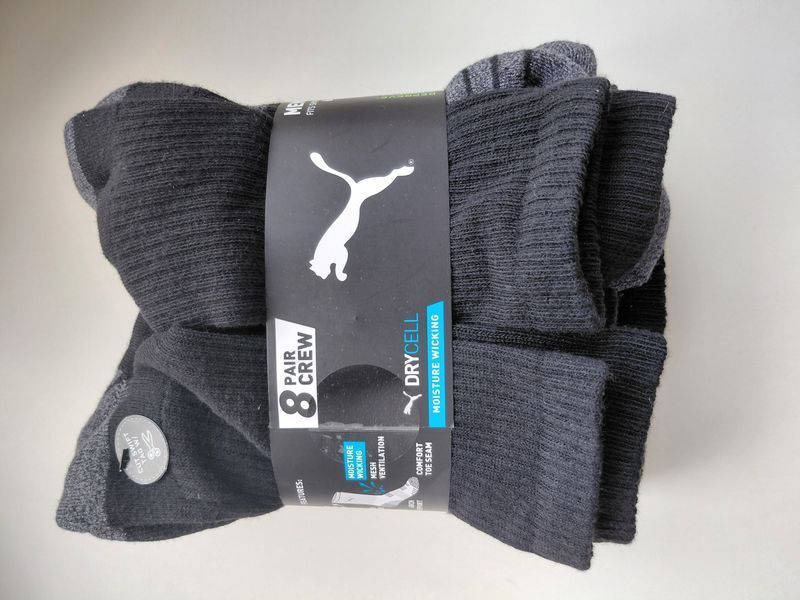 Набір спортивних шкарпеток Puma DryCell (8 пар). Оригінал. З США нспу фото
