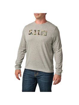 Тактична футболка лонгслів 5.11 Tactical Woodland Camo Fill Long Sleeve Tee. Оригінал. З США Woodl фото