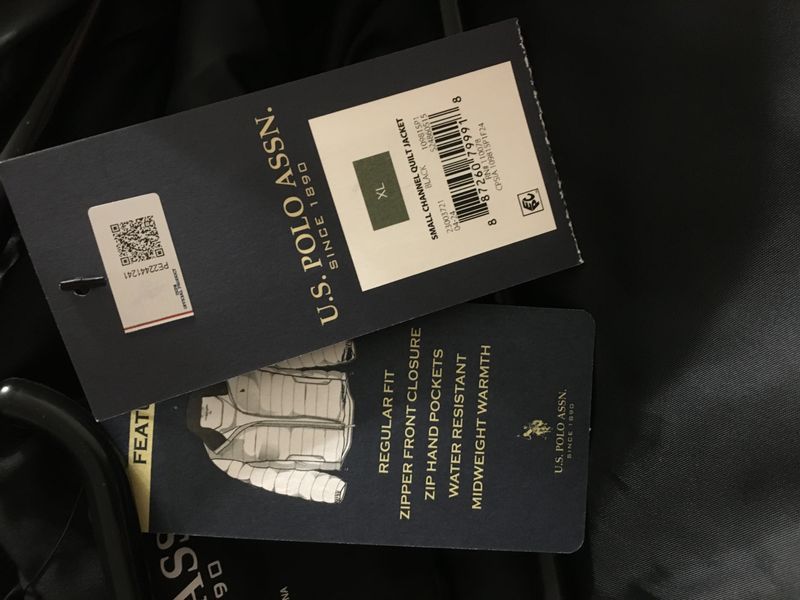 Чоловіча куртка U.S. Polo Assn. Small Channel Quilt Jacket. Оригінал. З США чк фото