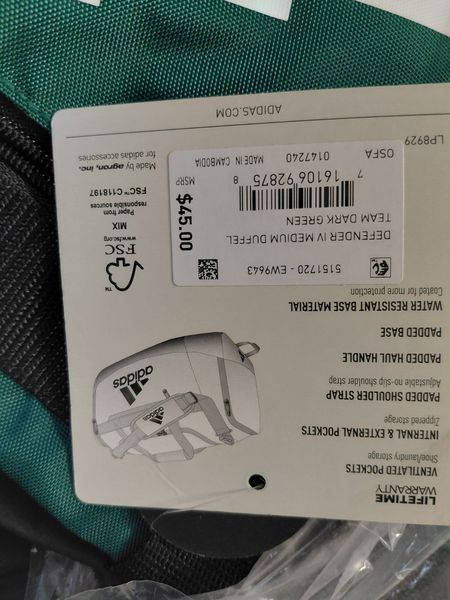 Спортивна сумка Adidas Defender 4 Medium Duffel Bag. Оригінал. З США Defender4  фото