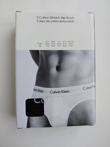 Набір трусів-сліпів Calvin Klein Cotton Stretch Brief (3 шт). Оригінал. З США 545 фото