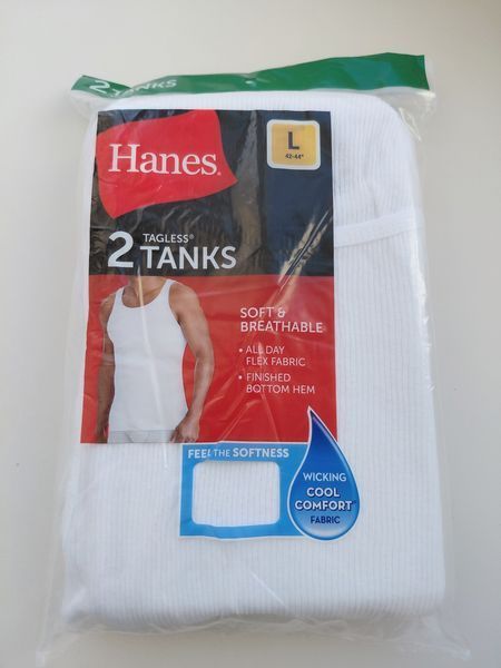 Набір чоловічих майок Hanes Comfort Flex Fit (2 шт). Оригінал. З США Hanesл фото