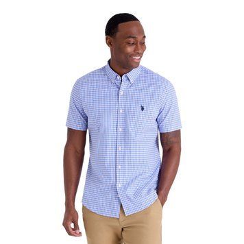 Чоловіча сорочка з коротким рукавом U.S. Polo Assn. Short Sleeve Plaid Shirt. Оригінал. З США Short Sleeve фото
