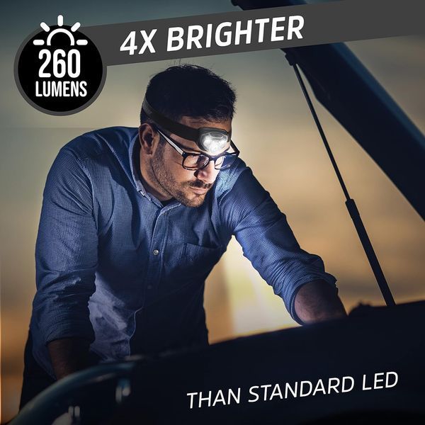 Налобний ліхтар Energizer Smart Dimming 260 Lumens. Оригінал. З США ліх4 фото