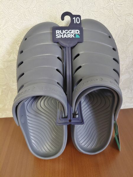 Чоловічі крокси Rugged Shark. Оригінал. З США Ruggedсірі фото