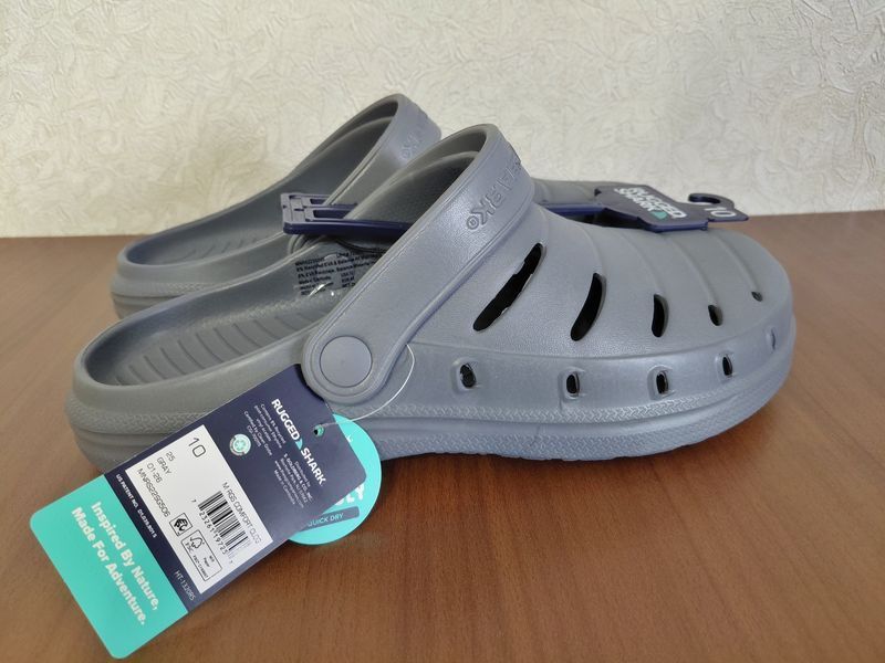 Чоловічі крокси Rugged Shark. Оригінал. З США Ruggedсірі фото